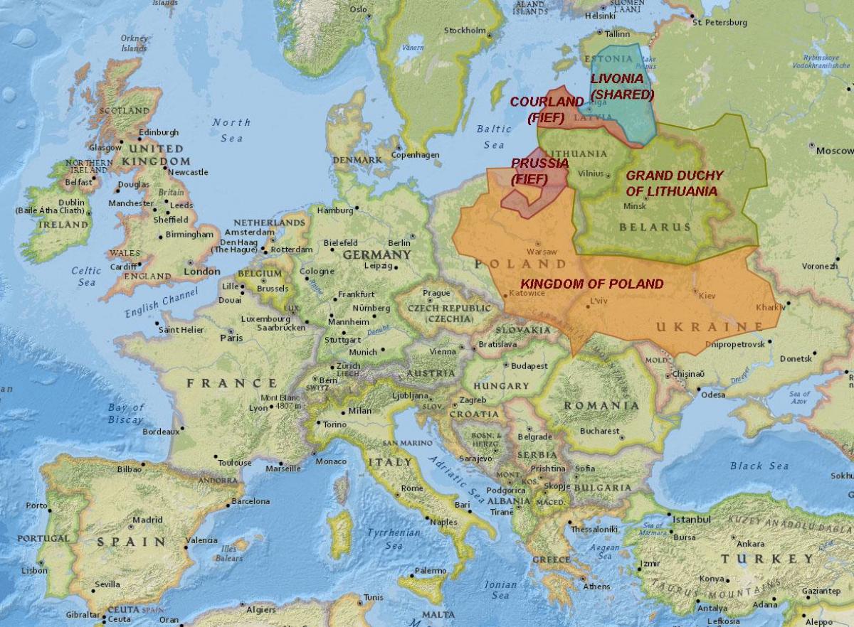 地图，立陶宛历史