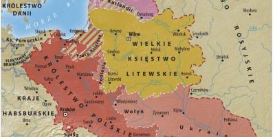 地图上的立陶宛大公国