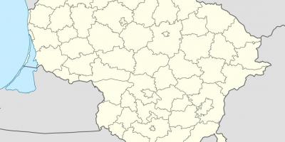 地图，立陶宛向量
